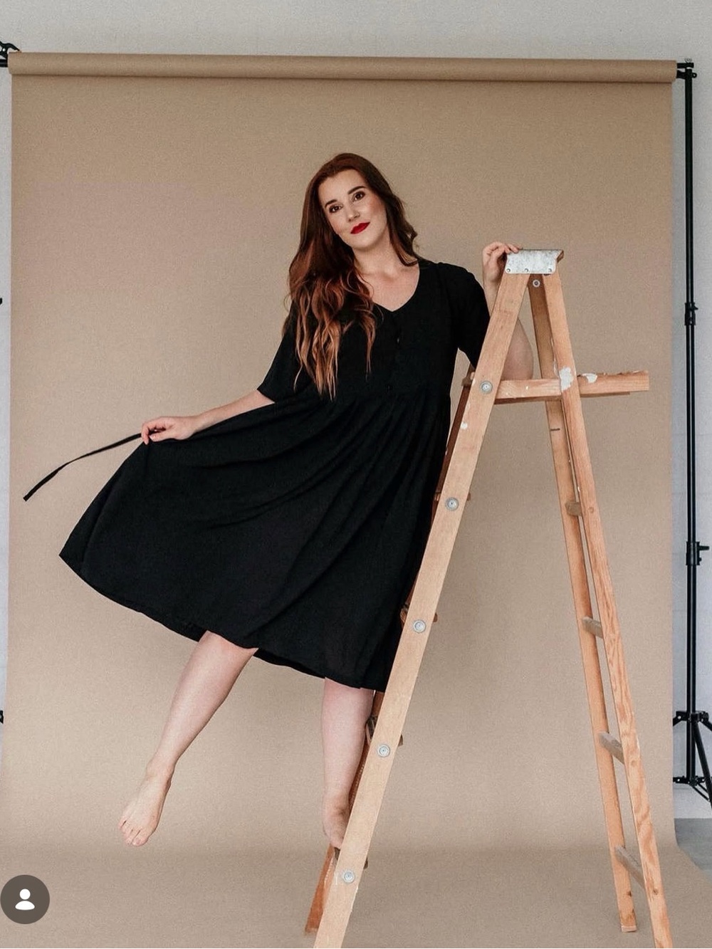 Onderbroeks Black Lounge Dress - Picture 4 of 6